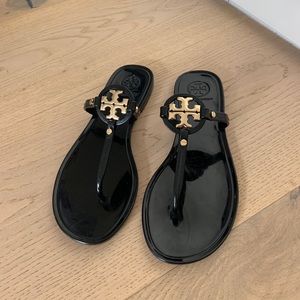 Tory Burch Black Mini Miller Jelly Sandals